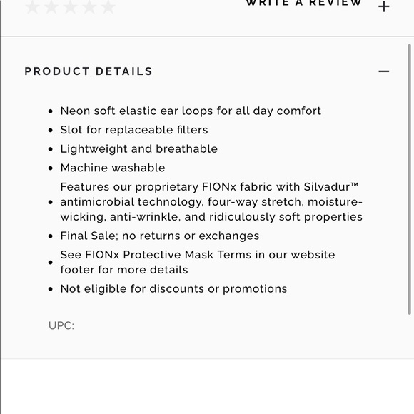 NWT FIGS SCRUBS MASK FIONx PROTECTIVE FACE MASK COVERING - Picture 9 of 14